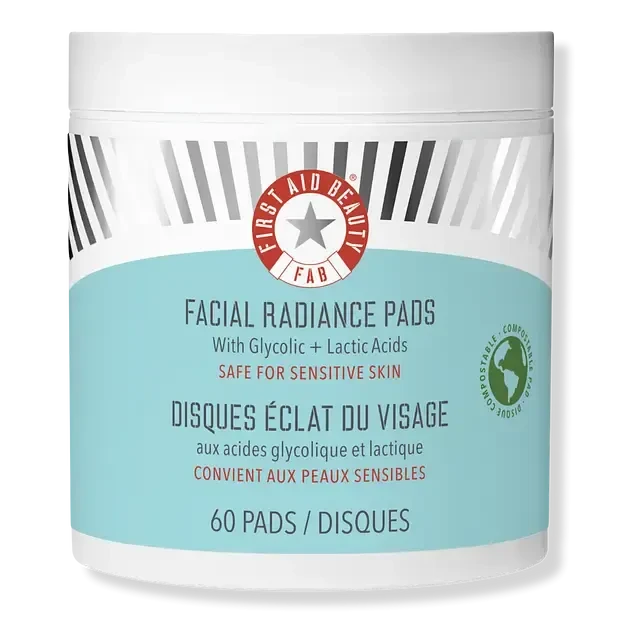 First Aid Beauty Facial Radiance Pads With Glycolic + Lactic Acids by First Aid Beauty